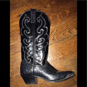 Black cowboy boots ladies women - ariat / justin